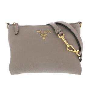 PRADA プラダ ショルダーポーチ ショルダーバッグ 1BH013 Gray RS グレー グレージュ 斜め掛け