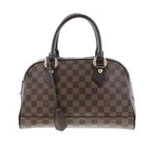 【お値下げ品】LOUIS VUITTON ルイヴィトン バッグ ハンドバッグ N60008 エヌベ Brown Damier Ebene Canvas ドゥオモ_画像1