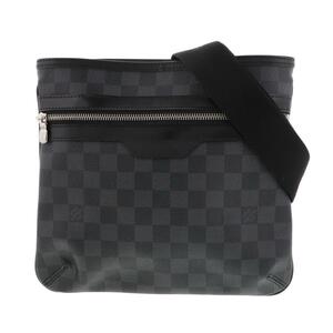 【お値下げ品】LOUIS VUITTON ルイヴィトン バッグ ショルダーバッグ ダミエ ブラック 黒 ダミエグラフィット N58028 Black PVC トマス