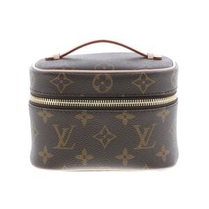 【水曜定休日・木曜発送】【極上品】【RI】LOUIS VUITTON ルイヴィトン 巾着/バニティバッグ M44936 ブラウン モノグラム ニース・ナノ