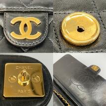 【水曜定休日・木曜発送】【中古】【RI】CHANEL シャネル バッグ A03570 Black ラムスキン マトラッセ25 チェーンショルダーバッグ_画像9