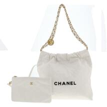 CHANEL シャネル バッグ ハンドバッグ AS3260 White シャイニーカーフスキン CHANEL22 ハンドバッグ_画像1