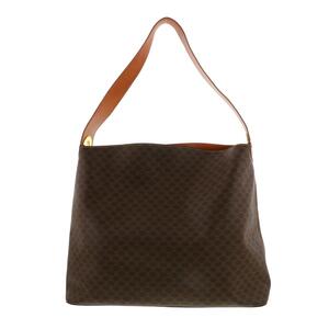 CELINE セリーヌ バッグ ショルダー/メッセンジャーバッグ Brown レザー マカダム ワンショルダーバッグ