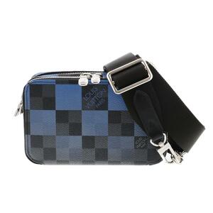 【水曜定休日・木曜発送】【美品】【RI】LOUIS VUITTON ルイヴィトン ショルダーバッグ N60414 Blue アルファ ウェアラブルウォレット