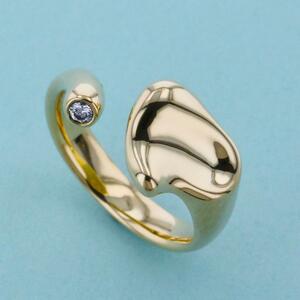 【中古】 Tiffany&Co. （ティファニー） フルハート エルサ・ペレッティ ダイヤモンドリング ブランドジュエリー 指輪 750/K18