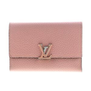 LOUIS VUITTON ルイヴィトン 財布 三つ折り財布(小銭入有) M62156 Pink Taurillon Leather ポルトフォイユ・カプシーヌコンパクト