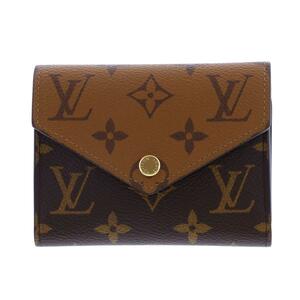 LOUIS VUITTON ルイヴィトン 財布 三つ折り財布(小銭入有) M81557 Brown レザー ポルトフォイユ・ヴィクトリーヌ