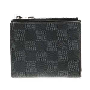 【水曜定休日・木曜発送】【美品】【RI】LOUIS VUITTON ルイヴィトン 財布 二つ折り財布 N64021 Black ダミエ ポルトフォイユ・スマート