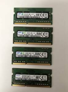 *Samsung PC3L 12800S 2GB x 4 sheets * 2GB×4 sheets set 8GB DDR3L Note PC for memory DDR3L LAPTOP RAM