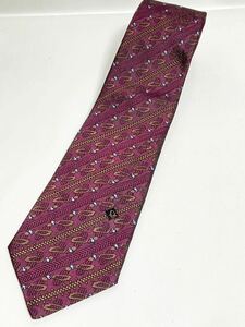  beautiful goods Christian Dior necktie purple series ob leak pattern postage 185 jpy ( pursuit attaching ) brand necktie buying up OK