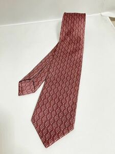  BVLGARY BVLGARI necktie bordeaux series Logo pattern postage 185 jpy ( pursuit attaching ) brand necktie 