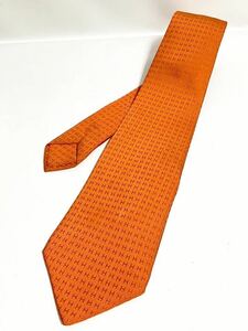 HERMES Hermes галстук orange серия H рисунок стоимость доставки 185 иен ( слежение есть ) бренд галстук 