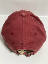 マイケルコース MICHAEL KORS MK マーク ワンポイント キャップ 帽子 ボルドー ワンサイズ （約55㎝）　コットン 刺繍 ロゴ_画像2