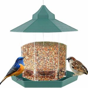 バードフィーダー　屋根付き　餌台　野鳥　餌やり　鳥小屋　鳥かご　観察 ガーデン 庭