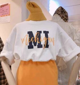 Ｔシャツ レディース 半袖 学生 INS 韓国風 ゆるやか M ブラック