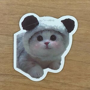 【即日発送】猫ミーム ステッカー 1枚 パンダ