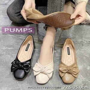  pumps mules shoes soft ribbon Fit lovely femi person 1.5cm 39 apricot 
