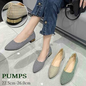  pumps mules shoes futoshi heel thousand bird .. Fit po Inte dotu beautiful .39 green 