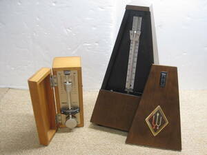 *zen my type metronome 2 piece together *Wittner Wit na- west Germany made / YAMAHA Yamaha MW-50 wooden *USED