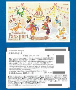 ☆I 即決あり： 東京ディズニーランド/東京ディズニーシー パスポート 2枚セット 2025.1.31迄 普通郵便無料 オリエンタルランド株主優待