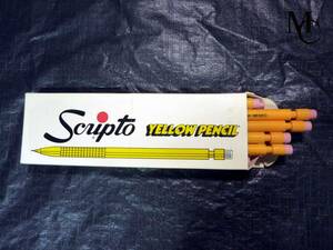 【y5182】送料270円～◆YELLOW PENCIL（SCRIPTO）シャーペン0.7mm/1ダース12本入り/made in mexico◆ビンテージオールドレトロ