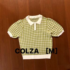 若草色の半袖ポロ　COLZA［M］サイズ