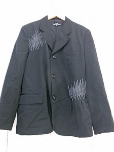 tricot COMME des GARCONS トリココムデギャルソン ステッチデザインジャケット ブラック 毛100% M TJ-05005M AD1992