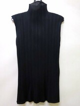 PLEATS PLEASE プリーツプリーズ プリーツハイネックノースリーブ 3 PP05-JK003 ISSEY MIYAKE イッセイミヤケ_画像1