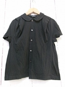 tricot COMME des GARCONS トリココムデギャルソン 丸襟カットソー TT-020120 AD2000 ブラック 綿100%