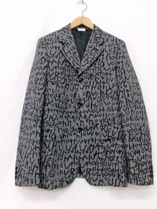 COMME des GARCONS HOMME PLUS コムデギャルソン オム プリュス グラフィティジャケット グレー S PL-J050 AD2023 Ed ward Goss