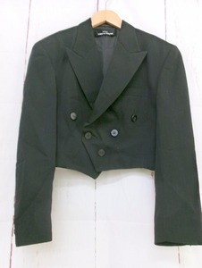 tricot COMME des GARCONS トリコ コムデギャルソン デザインジャケット ブラック 毛100% TJ-080290