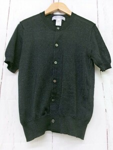 COMME des GARCONS COMME des GARCONS コムデギャルソン コムデギャルソン 半袖ニットカーディガン ブラック S S19N009