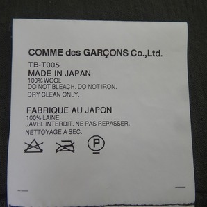 tricot COMME des GARCONS トリココムデギャルソン 半袖ドットカットソー カーキ 毛100% Tシャツ TB-T005 AD2008の画像9