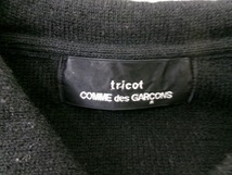 tricot COMME des GARCONS トリココムデギャルソン 丸襟花柄ニットカーディガン ネイビー レッド TB-N017 AD2018_画像7