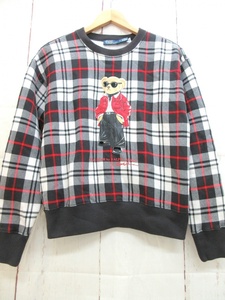 POLO RALPH LAUREN Polo Ralph Lauren проверка тренировочный M 165/92A Polo Bear хлопок 84% полиэстер 16% Made in Cambodia