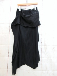 ISSEY MIYAKE FETE イッセイミヤケ フェット プリーツデザインスカート 02 IF62FG227 ブラック 日本製 PLEATS PLEASE プリーツプリーズ