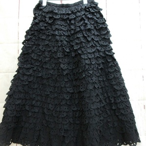 ISSEY MIYAKE イッセイミヤケ デザインスカート 2 IM11FG913 ブラック ポリエステル100% PLEATS PLEASE プリーツプリーズの画像2