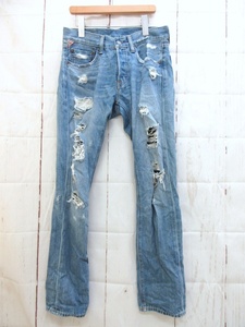 DENIM＆SUPPLY RALPH LAUREN デニム＆サプライ ラルフローレン ダメージ加工ジーンズ 28/30 165/72A 788596073020 Made in Mexico