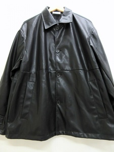 ENDER PRODUCTS エンダープロダクツ フェイクレザージャケット M ブラック 合成皮革 中国製
