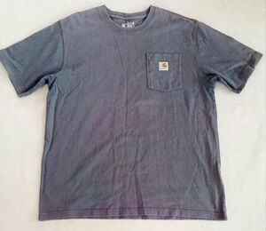 カーハート Carhartt 半袖 ポケット Tシャツ　メンズL 　濃グレー