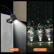 ソーラーライト 屋外 ガーデンライト スポットライト アウトドア led 明暗センサー 自動点灯消灯 充電容量 IP65防水 防犯_画像5