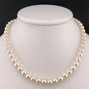 E04-8023 アコヤパールネックレス 7.0mm 40cm 32.5g ( アコヤ真珠 Pearl necklace SILVER )