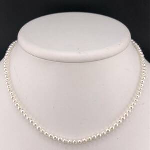 E05-2734★ K18☆パールネックレス 3.0mm 35cm 5.9g ( ベビー Pearl necklace K18 accessory )