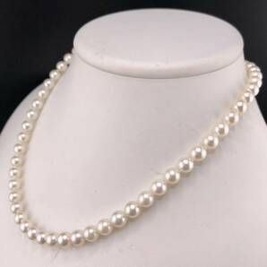 E05-1771 アコヤパールネックレス 7.0mm 42cm 32.6g ( アコヤ真珠 Pearl necklace SILVER )の画像2