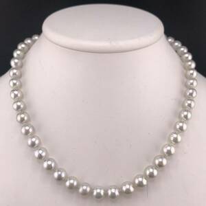 E05-9064 K18☆パールネックレス 8.5mm~9.0mm 43cm 45.3g ( Pearl necklace K18 )