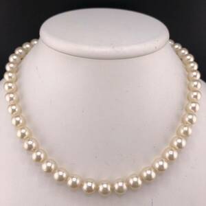 P05-0080 アコヤパールネックレス 8.5mm~9.0mm 40cm 47.5g ( アコヤ真珠 Pearl necklace SILVER )