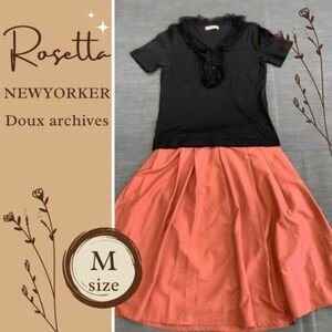 NEWYORKER Douxarchives ニューヨーカー ドゥアルシーヴ チュニック・スカートセットアップ M