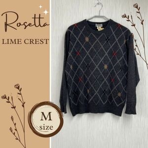 柔らかくて優しい印象カシミヤウール♪ レディース 秋冬 セーター M LIME CREST ライムクレスト