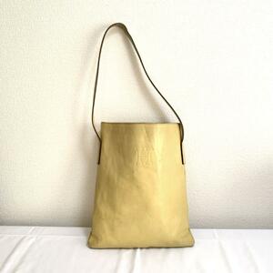 HIROFU ヒロフ ハンドバッグ トートバッグ イエロー ベージュ レディース 肩掛け カジュアル シンプル かばん 鞄 黄色 送料無料