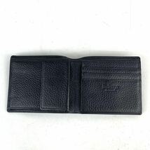 BURBERRY バーバリー 二つ折り財布 ブラック メンズ ビジネス ブランド 財布 ウォレット 黒 ベージュチェック コンパクト 送料無料_画像6
